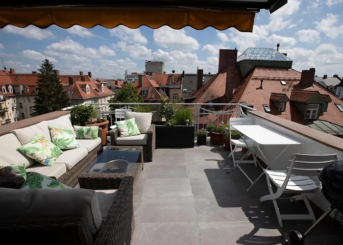Munich Penthouse Rooftop Terrace